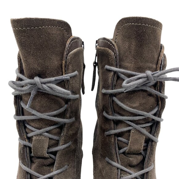 Miz Mooz Lace Up Boots Booties Sloanne Brown Women’s Sz EU 39/ US 8.5-9. #16 - Picture 8 of 13